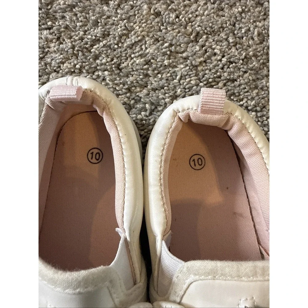 White Unicorn Slip On Shoes Girls Size 10